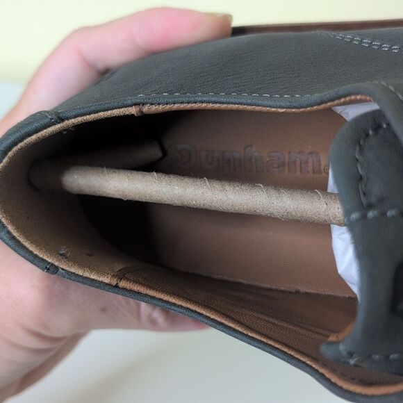 Dunham Men's 8 2E Clyde Plaintoe Dark Grey Suede Shoes, NEW - Picture 12 of 13